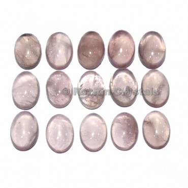 Wholesale Lot Oval Natural Rose Quartz Cabochon Lot,Rose Quartz Gemstone,4x6mm to 12x16 mm Calibrated Cabochon Rose Quartz Gemstone