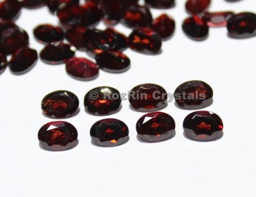 Garnet Oval Faceted Gemstone  Garnet Cut Stone Garnet Gemstone Size 7x5 mm Oval Loose Red Garnet Faceted