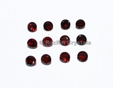 Natural Garnet Faceted Cabochon,Natural Garnet Gemstone, 7 mm Red Color Calibrated Natural Garnet Gemstone Round Cabochon