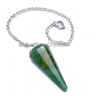 Green Jade 12 Faceted Pendulums