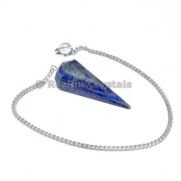 Lapis lazuli  12 Faceted pendulums