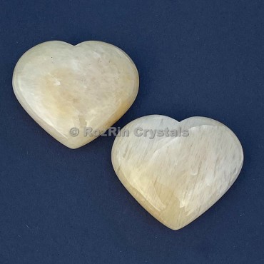 Yellow Aventurine Puffy Heart