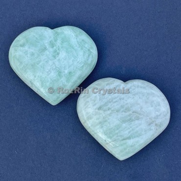 Amazonite Puffy Heart