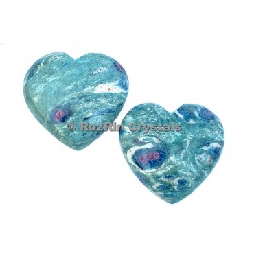 Ruby Fuchsite Puffy Heart