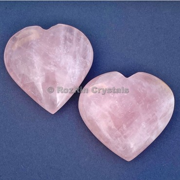 Rose Quartz Puffy Heart