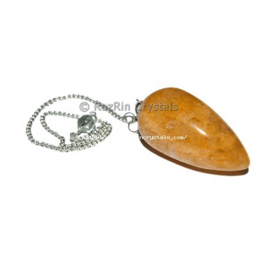 Yellow Aventurine Drop Pendulums