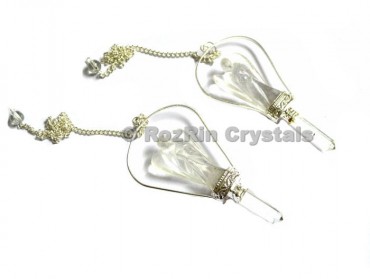Crystal Quartz Angel Dowsing Pendulums
