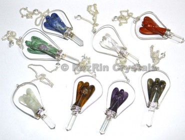 Mix Gemstone Crystals Angel Dowsing Pendulums