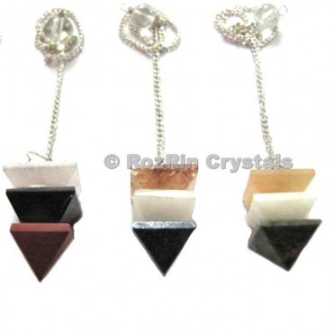 3pcs Pyramids Dowsing Pendulums