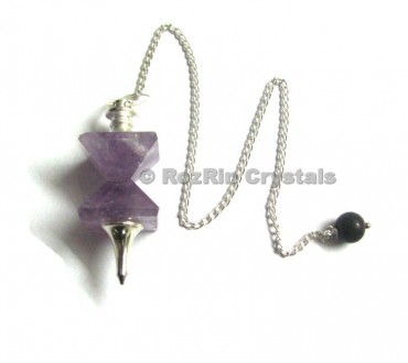 Doubel Pyramids Amethyst Pendulums