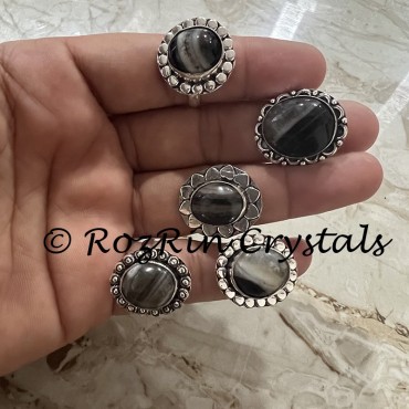 Sulemani Agate Adjustable Ring