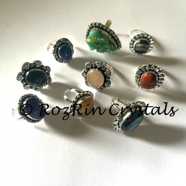 Mix Stone Adjustable Ring