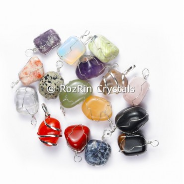 Mix Tumbled wrap Pendant