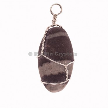 Narmada Stone Lingam wrap Pendants