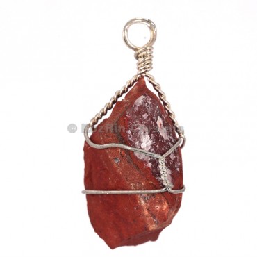 Red Jasper Raw Wrap Pendants