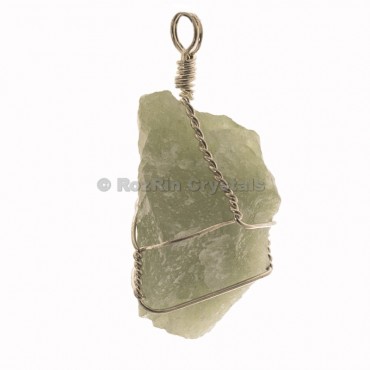 Green Aventurine Raw Wrap Pendants