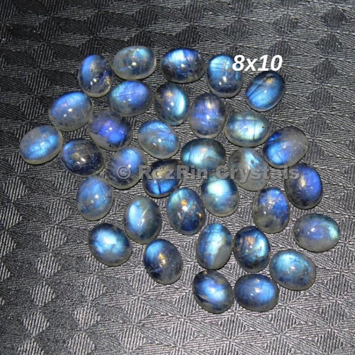 CALIBRATED Loose Stone Natural Rainbow Moonstone Cabochon Oval 12x16mm Semi Precious Gemstone